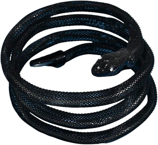 Stylish Snake Anklet Bracelet Doubles as Twistable Punk Choker Accessory